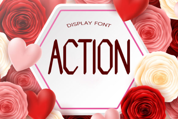 Action: A Futuristic Font for Web Design
