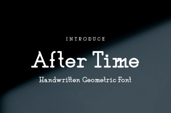 After Time: A Modern Display Font