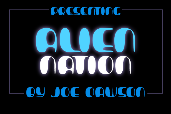 Alien Nation Font: Retro Display for Creative Projects