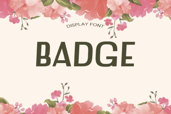 Badge Font: Bold and Versatile
