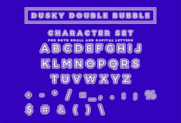 Dusky Double Bubble Font