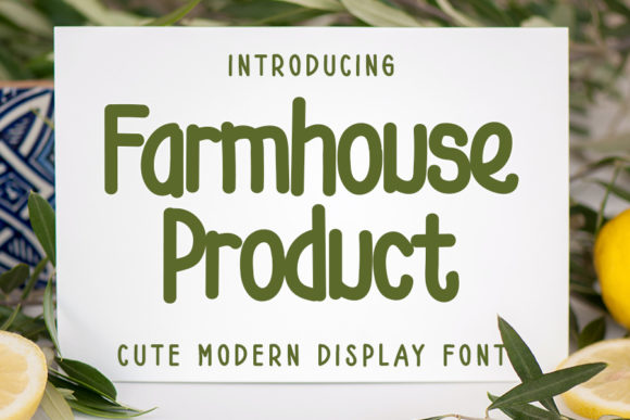 Farmhouse Product Font Review