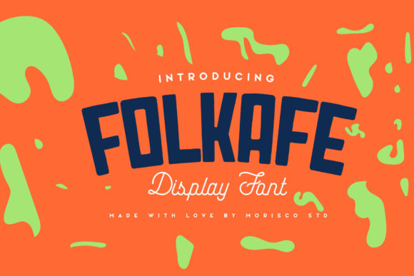Folkafe: Bold Display Font for Creative Web Design
