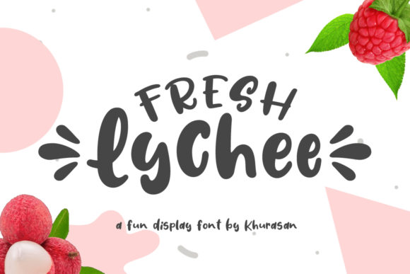 Fresh Lychee Font for Creative Projects
