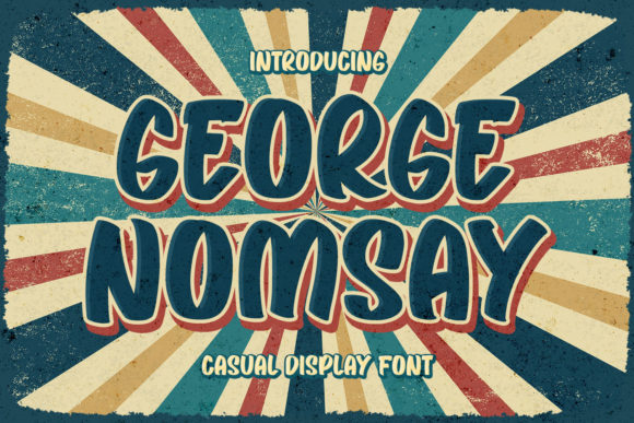 George Nomsay Font for Editorial Design