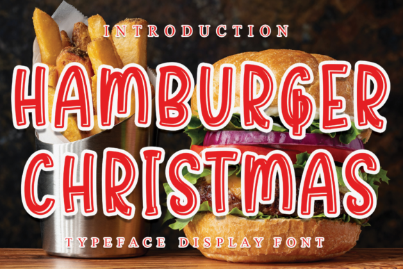 Hamburger Christmas Font