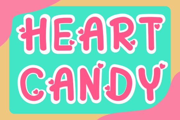 Heart Candy: A Bold, Colorful Display Font