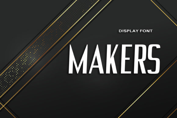 Makers: A Bold Display Font for Creative Campaigns