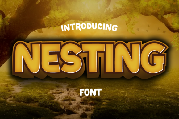 Nesting: A Bold Display Font