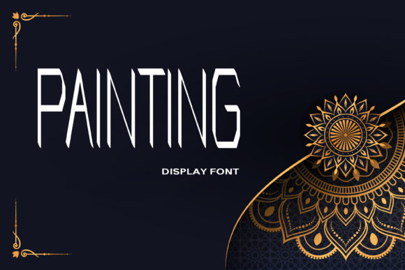 Painting: A Bold Display Font for Web Design