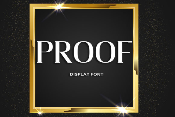 Proof: A Bold Font for Strong Branding