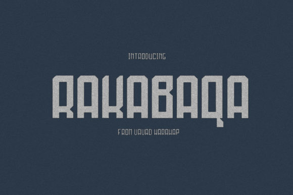Rakabaqa: A Bold Display Font for Creative Campaigns