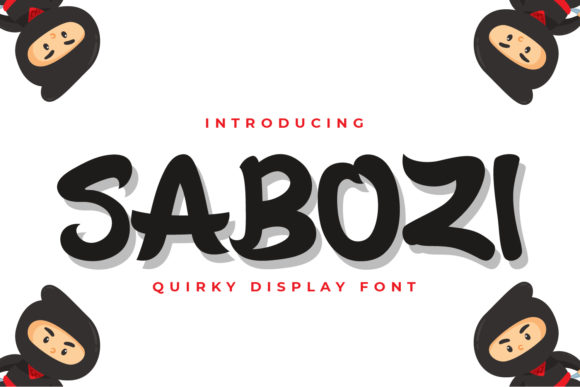 Sabozi: A Quirky Display Font for Makers