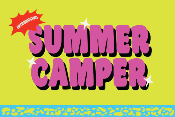 Summer Camper Font for Business