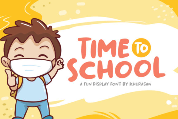 Time to School: A Bold Display Font