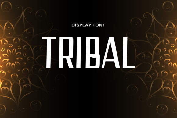 Tribal: A Bold Display Font for Craft Creators